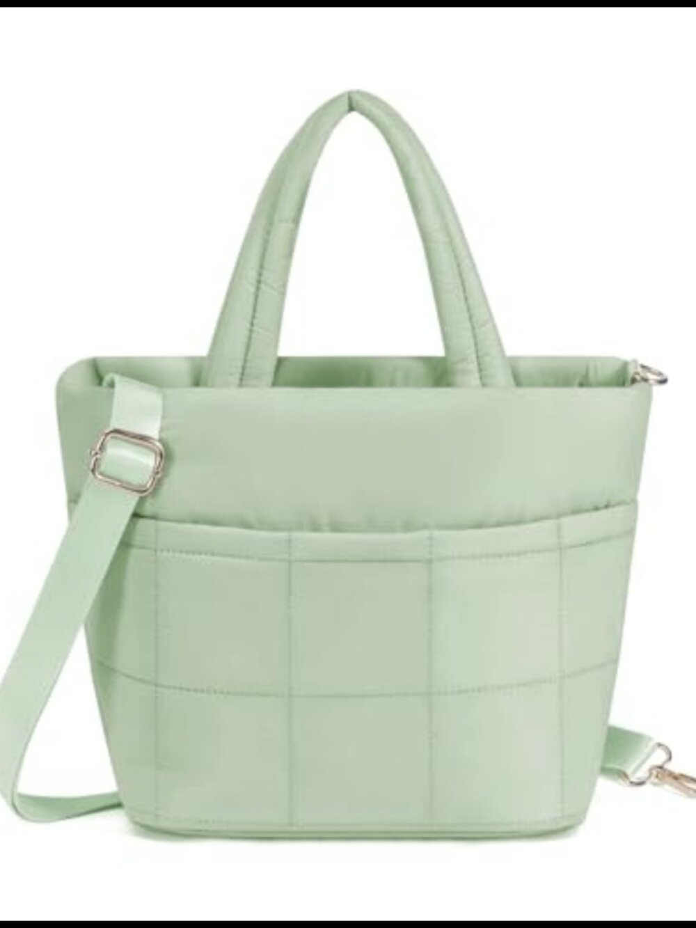 ECOHUB Nylon Crossbody Bag RFID Anti Theft Small Puffer Tote Purse